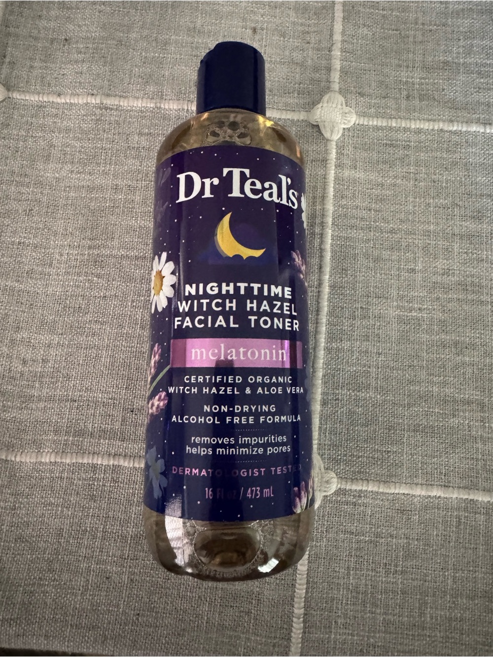 Dr Teal's Nighttime Witch Hazel Facial Toner – Purple